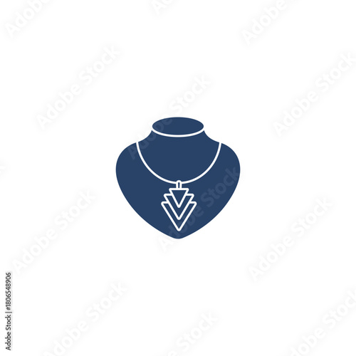 vector illustration of a necklace