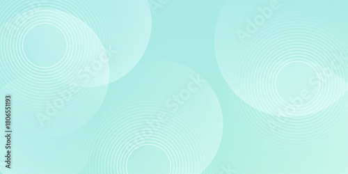 Minimalist banner background. Green and blue gradations.Circle geometric background. Simple design. Vector. EPS 10