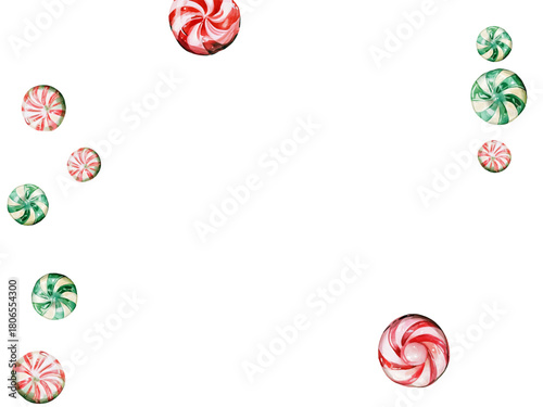 red and green candy