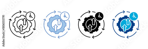  Continuous   Icon Set Multiple Style Collection