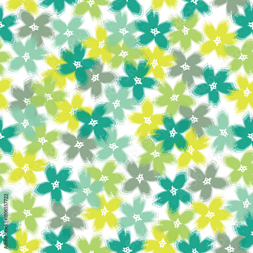 abstract background with flowers