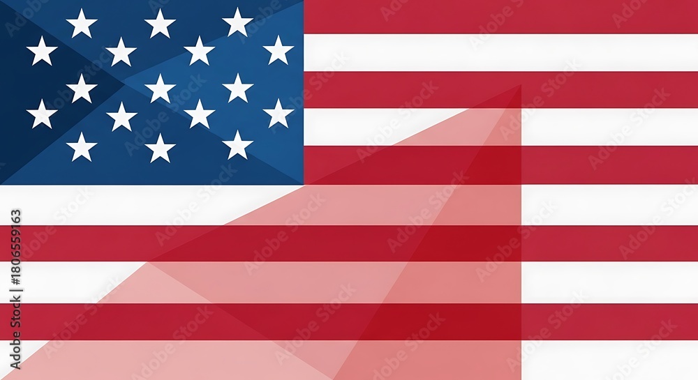 Naklejka premium flag of united states
