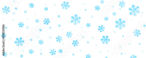 delicate snowflakes falling gently on a transparent background , creating a winter wonderland. Falling snowflakes png vector illustration.
