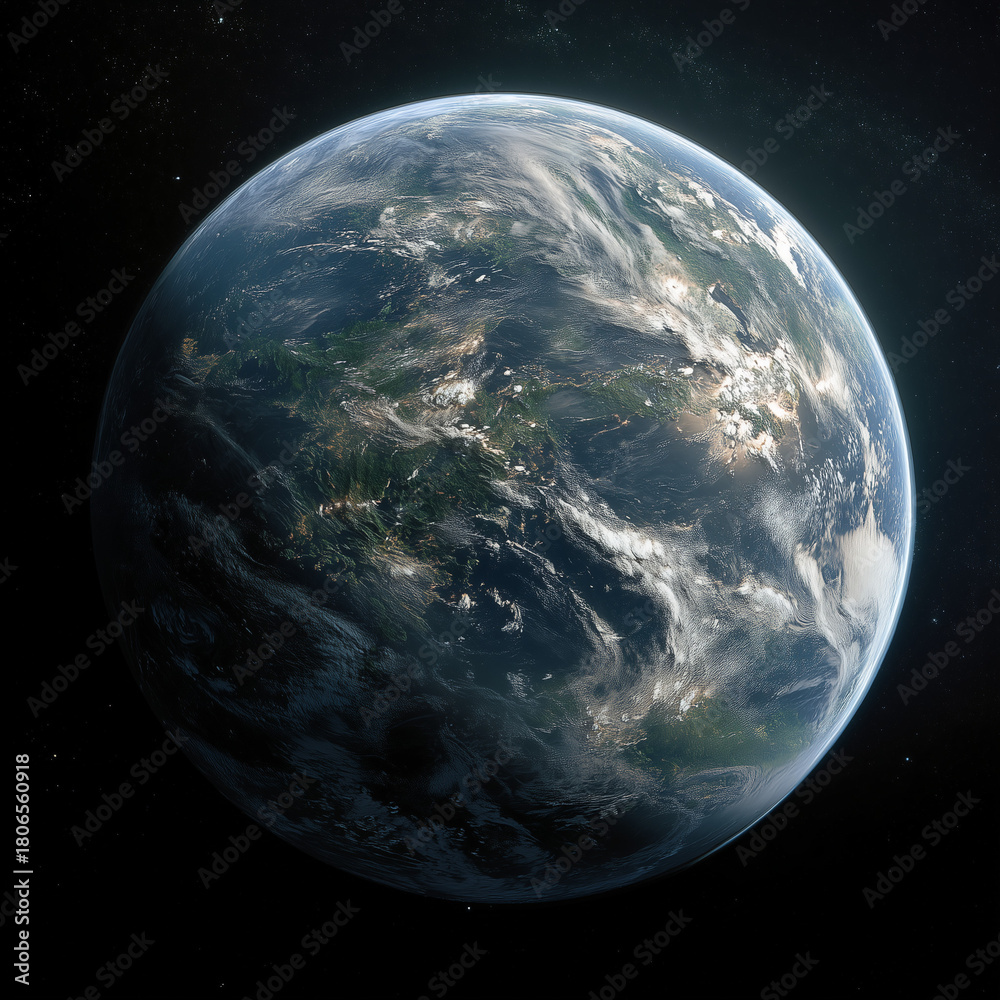 Naklejka premium Earth-Like Exoplanet