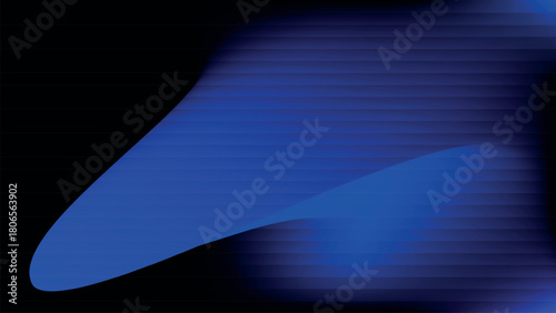 Horizontal glowing stripe gradient background in black to violet and blue tones for modern tech, abstract digital, or futuristic interface design