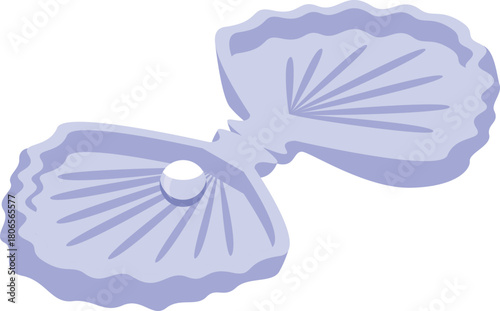 Open shell revealing a single, luminous pearl, showcasing the beauty and wonder of marine treasures