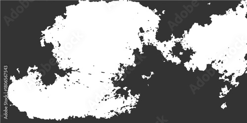 Abstract black ink splash on a detailed grunge map of Europe vector illustration pattern
