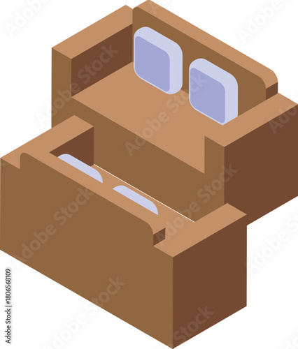 Comfortable double deck bus seats providing a relaxing journey for passengers