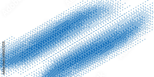 Black halftone dots. Faded grit texture. Italic concept. Pop art comic style is trending. Abstract concept design. Vector illustration.