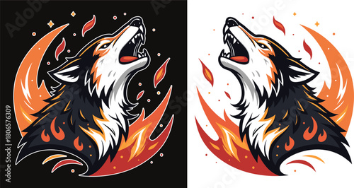 Playful cartoon orca whale leaping from blue ocean waves, an adorable marine mammal mascot