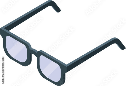 Stylish eyeglasses with a modern design, symbolizing vision correction and fashion