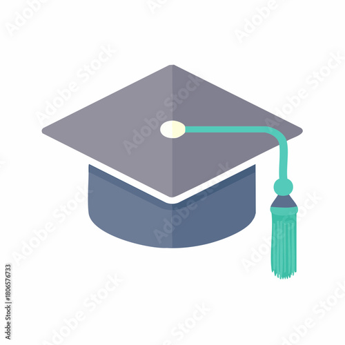 Graduation Cap Icon for Academic Achievement and Educational Success in Schools and Universities
