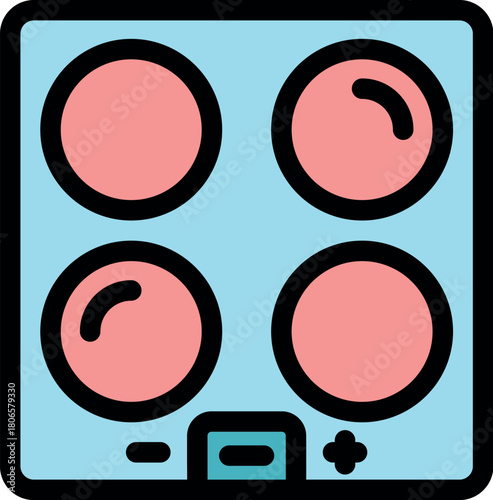 Induction cooker offering precise temperature control and rapid heating for efficient cooking