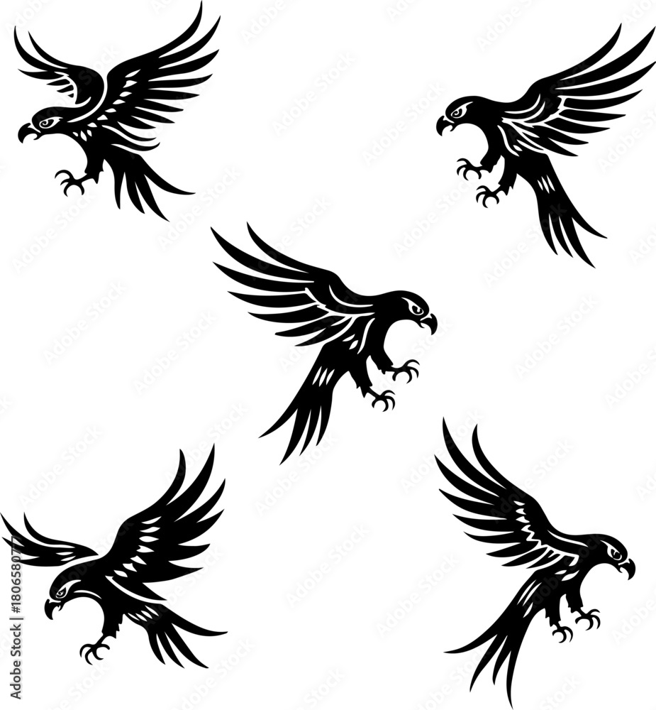 Obraz premium Phoenix Tribal Tattoo Designs
