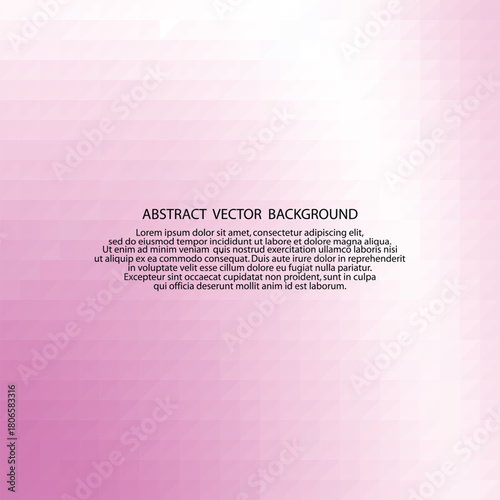 pink abstract vector background. geometric design. polygonal style. layout for presentation, advertising. eps 10