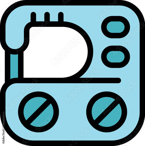 Modern electric sewing machine efficiently stitching fabric, ideal for professional tailors and passionate hobbyists