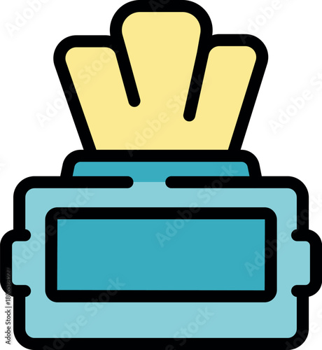 Wet wipes emerging from a plastic container, offering a convenient and hygienic solution for cleaning