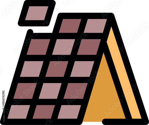 Solar panel being installed on a rooftop, symbolizing renewable energy, sustainability, and eco conscious construction