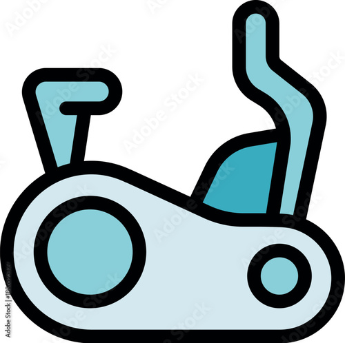 Modern stationary bike promoting physical activity and fitness