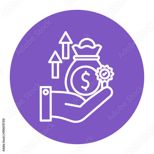 Reward Based Crowdfunding Icon