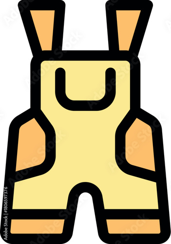 Baby clothes featuring yellow jumpsuit with suspenders and pockets, creating adorable and comfortable outfit