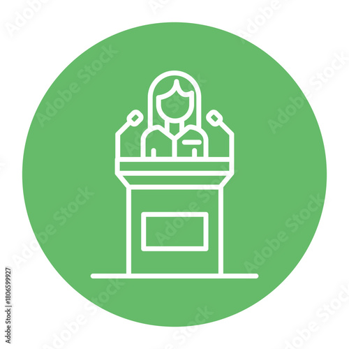 Spokesperson Female Icon