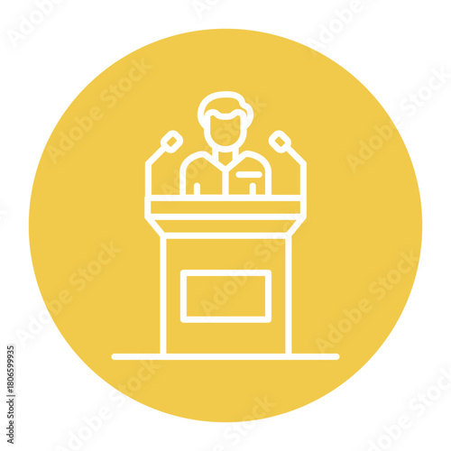 Spokesperson Male Icon