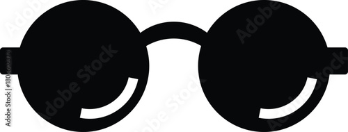 Black sunglasses with round lenses