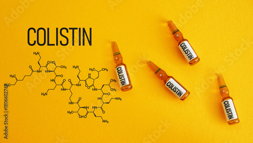 Colistin or polymyxin E is a natural polypeptide antibiotic for parenteral and inhalation use. Chemical formula of Colistin