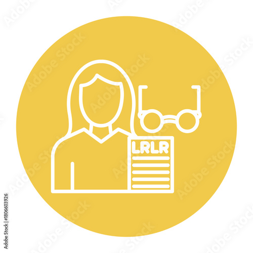 Ophthalmic Nurse Female Icon