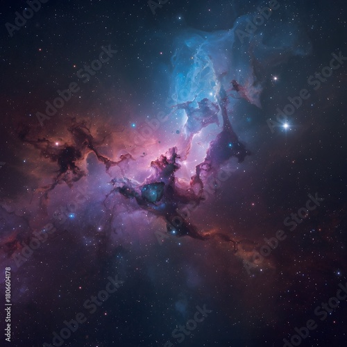 northern lights in the space, northern light,space,night sky, universe.solar system.