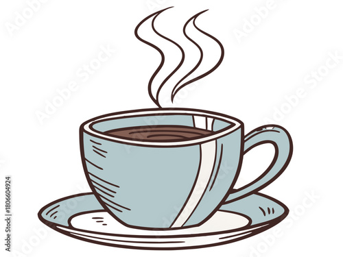 Tea and breakfast, tea in a beautiful mug, morning atmosphere, relaxation, time to relax, delicious chai, masala chai, Paris morning, Europe morning