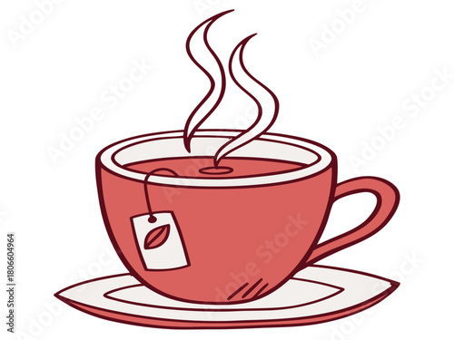 Tea and breakfast, tea in a beautiful mug, morning atmosphere, relaxation, time to relax, delicious chai, masala chai, Paris morning, Europe morning