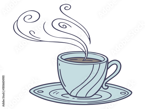 Tea and breakfast, tea in a beautiful mug, morning atmosphere, relaxation, time to relax, delicious chai, masala chai, Paris morning, Europe morning