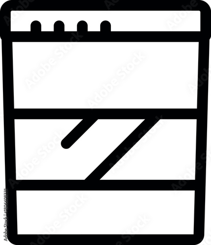 Protein shaker cup icon highlighting fitness, nutrition, and healthy lifestyle choices