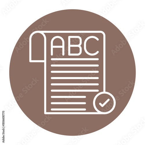 Spelling and Grammar Mistakes Icon