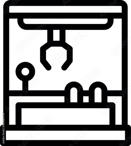 Claw crane arcade game picking up a prize, featuring joystick and buttons for control, offering entertainment and challenge