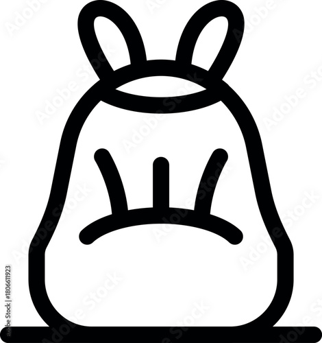 Reusable shopping bag promoting sustainability, reducing plastic waste and encouraging eco conscious choices