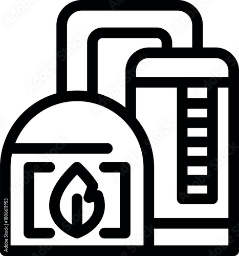 Biofuel refinery processing organic materials to produce sustainable and renewable energy, reducing carbon footprint