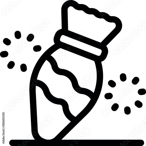 Candy wrapped in colorful paper is falling on the floor, creating a sparkling effect