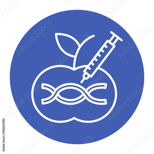 Genetic Modification Food Icon