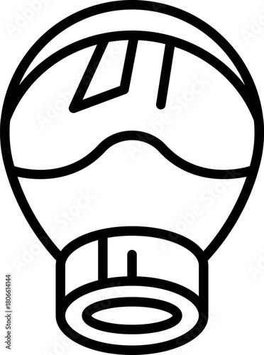 Laboratory glassware with round bottom and narrow neck, used for holding and mixing chemical substances during experiments