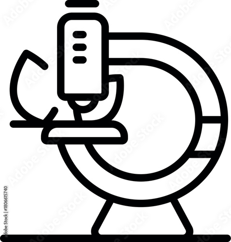Microscope is analyzing petri dish sample, conducting scientific research in laboratory setting