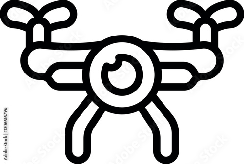 Modern drone capturing stunning aerial views, ideal for photography, videography, and surveillance