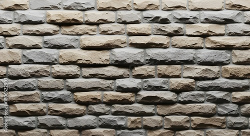 Realistic stone wall wallpaper with detailed texture and soft cinematic lighting, designed for podcast backgrounds, studios, and desktop wallpapers