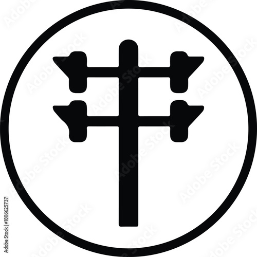 Illustrator Overhead electricity power pole service transmission line Silhouette vector