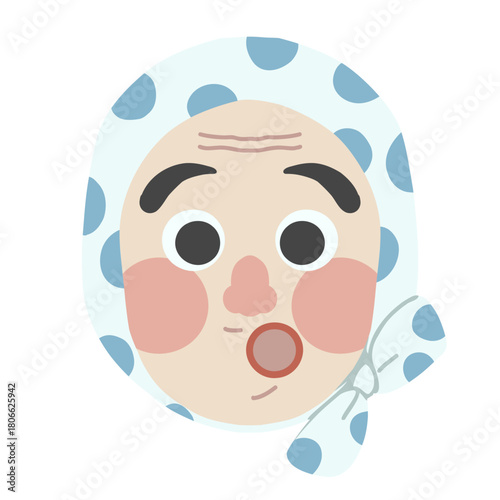 シンプルなひょっとこのイラスト