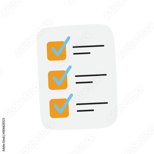 List task list complete with blue checkmarks shows items finished organized effectively quickly. Business presentations, project management, productivity, organization tools, checklist concepts.