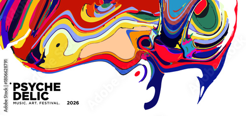 Vector of fluid groovy hippie 70s backgrounds. swirl, twirl pattern. Y2k aesthetic. Social Media Stories Template, distorted and Twisted texture in trendy retro psychedelic style for music and art
