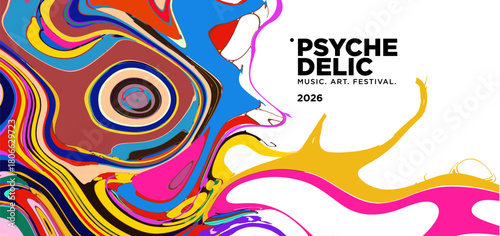 Vector of fluid groovy hippie 70s backgrounds. swirl, twirl pattern. Y2k aesthetic. Social Media Stories Template, distorted and Twisted texture in trendy retro psychedelic style for music and art